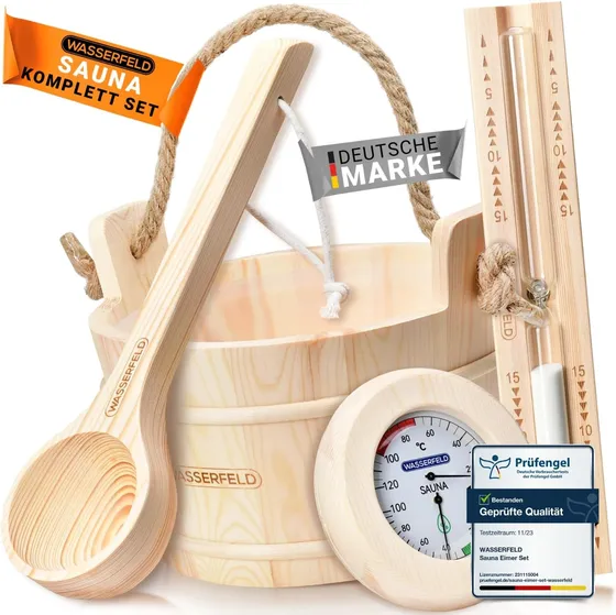 Wasserfeld Sauna-Eimer-Set 4 Liter
